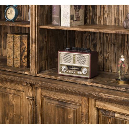 rusztikus mediterran konyvesszekreny letraval polcos tomorfa videki vintage antikolt country viaszolt nappali konyvszekreny vintage regies butor butorok lameridiana olasz toszkan mediterran lakberendezes lameridiana polcos erezet.jpg